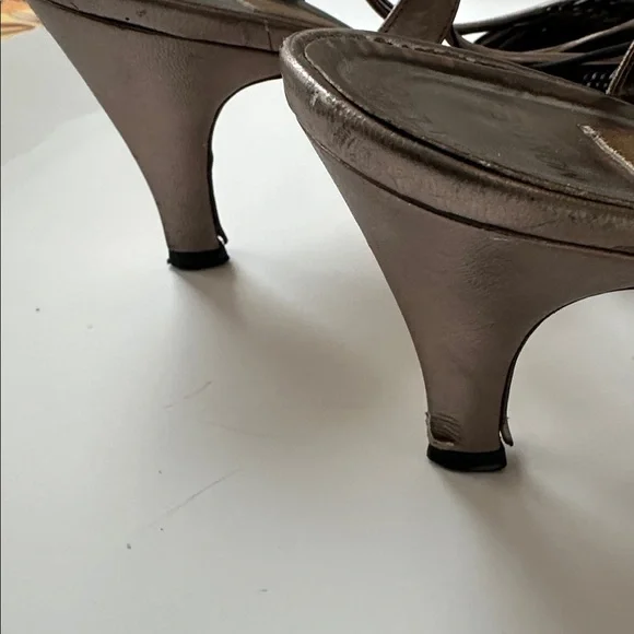 Amalfi Black and Silver Heels - Picture 7 of 9